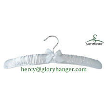 Padded Clothes Hanger with Lovely Satin Bowknot